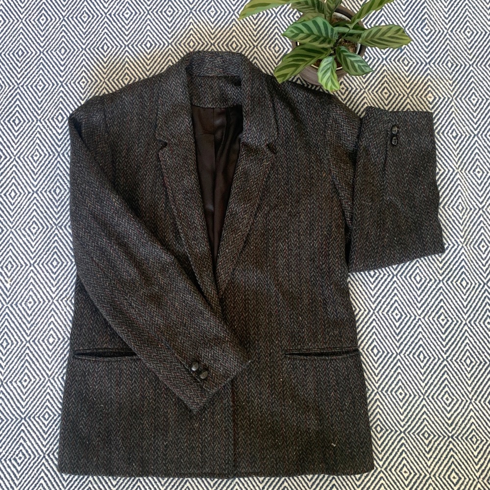 Brown Tweed Blazer